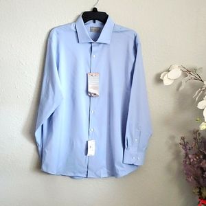 Perry Ellis Light Blue Dress Shirt slim fit